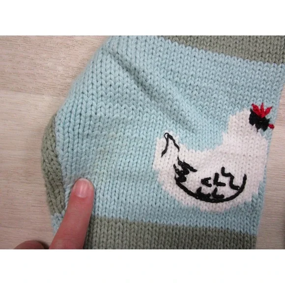Vintage StoryBook Knits "Dream Farm" Cardigan Womens (M) Cows Animal Teacher - Picture 6 of 16